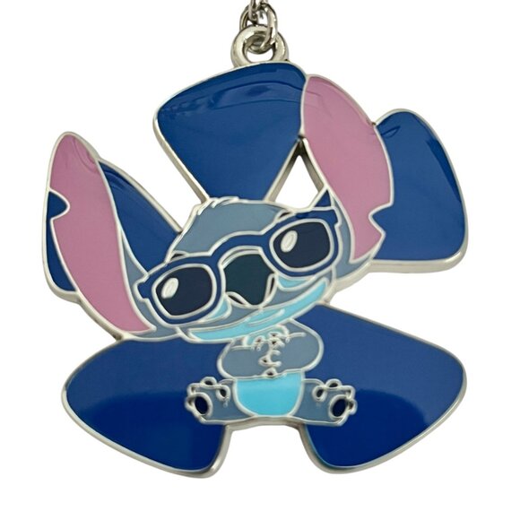Vintage Disney Stitch Keychain Zipper Pull Purse Bag Charm Aulani Disneyana - Picture 2 of 10